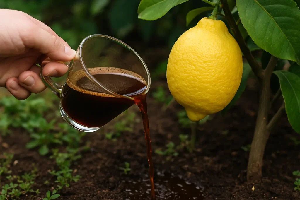 Stojí za to hnojit citroník výluhem z kávové sedliny, aby se získaly větší citrony?